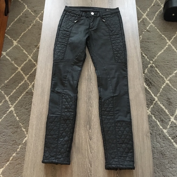 Zara Faux Leather Pants - Picture 2 of 8